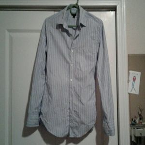 J. Crew Striped Cotton Slim Fit Dress Shirt